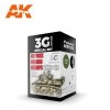 AK Interactive AK11675 3G US TANK COLORS EUROPE 1944-1945 3x17 ml